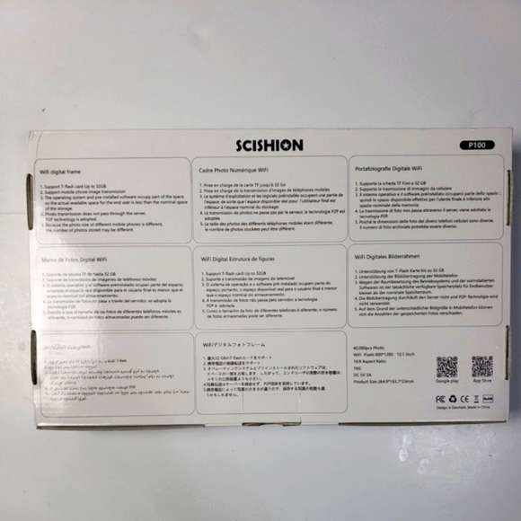 Scishion P100 Wifi Digital Picture Frame - Picture 2 of 9